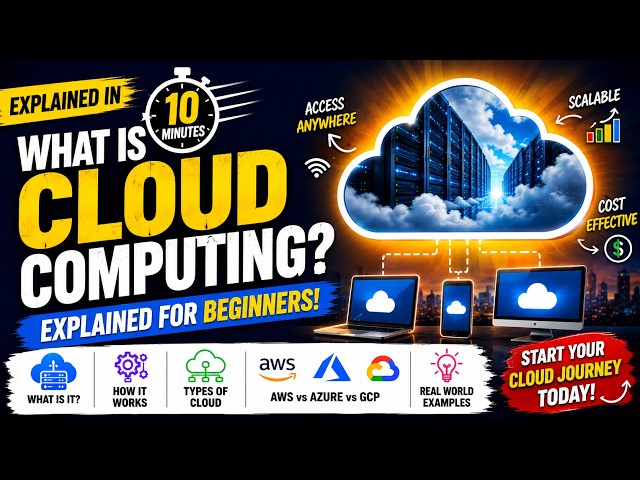What is Cloud Computing? ☁️ Explained in 10 Minutes | Cloud Computing for Beginners
