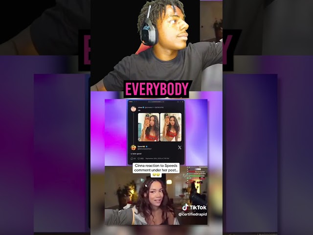 IShowSpeed Watching Cinna React To His “U Looo Good” Typo Rizz😭💀