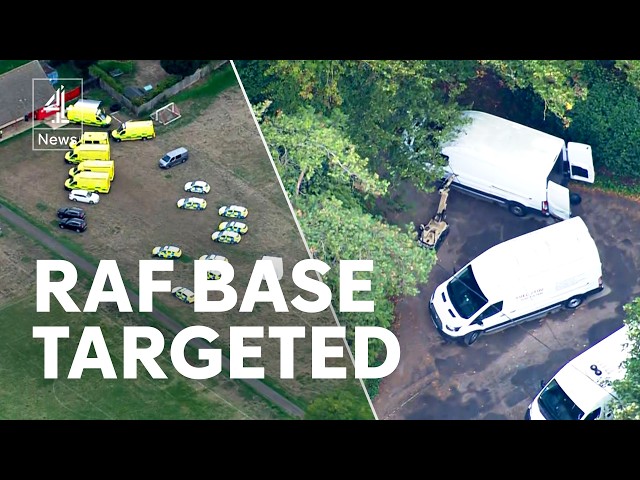 Counter terror police investigating major incident at RAF Fairford base