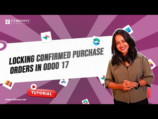 #6 How to Lock Confirmed Purchase Orders in Odoo 17 | Odoo 17 Purchase | Odoo 17  Tutorials