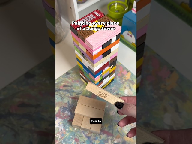 Piece 46 of my Jenga tower #youtubeshorts