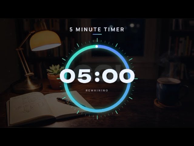 5 Minute Timer | Pomodoro Focus Session ⏱️ |  Study, Work & Relax | Cozy 