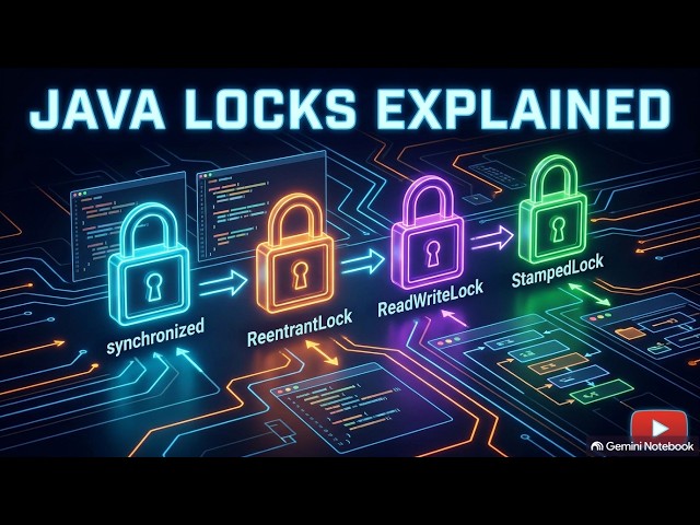 Java Locking Mechanisms Complete Guide | synchronized vs. ReentrantLock, ReadWriteLock & StampedLock