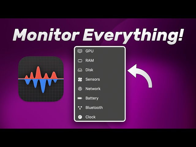 How to Monitor CPU, GPU, RAM, Temps, Network, and Power on MacOS!