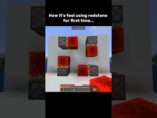 Minecraft Redstone Be Like… 💀😂 | First Time Using Redstone #Minecraft #MinecraftShorts #TasrirGamerZ