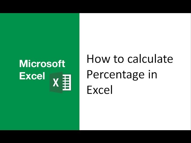 How to calculate percentage in excel, use percentage formula in excel, find percentage in excel