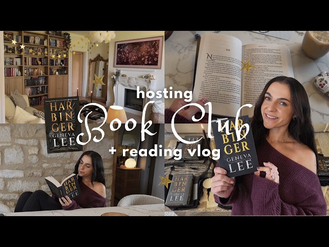 hosting BOOK CLUB + reading vlog! 📖🌟