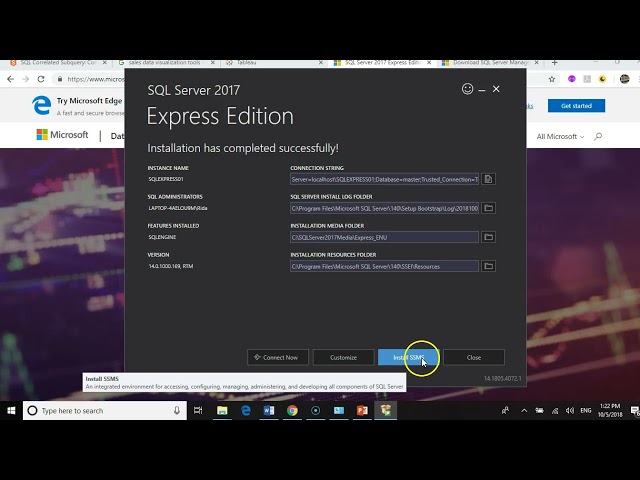 6 Install MS SQL Server and Management Studio