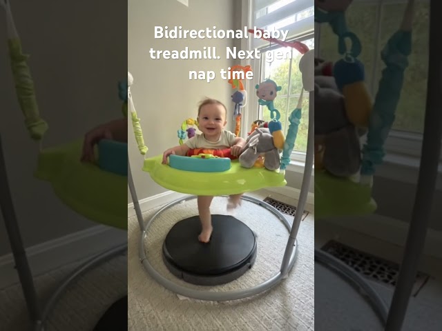 Next gen nap time with bidirectional baby treadmills #baby #naptime #babyshorts #dadlife #babygear