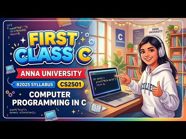 FIRST CLASS 'C' | CS2501 | R2025 | Anna University | Tamil