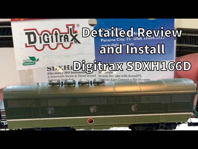 Detailed Review: Digitrax SDXH166D Low-Cost DCC Sound Controller w/ Install into Kato / Stewart F3B