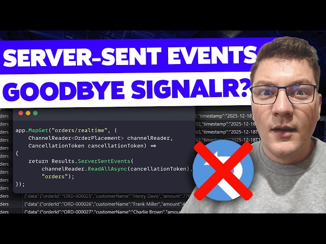 Goodbye SignalR? Native Server-Sent Events are Here!