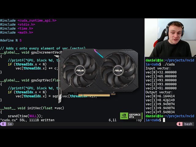 Coding on NVIDIA GPUs with CUDA C