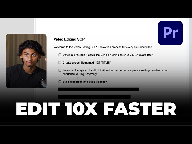 The ONLY Workflow You Need To Edit 10X Faster