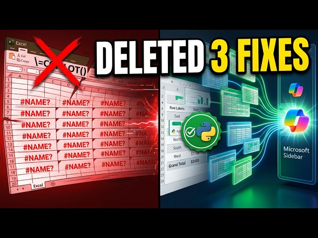 The Excel COPILOT() Function Was Deleted: How to Fix Broken Sheets