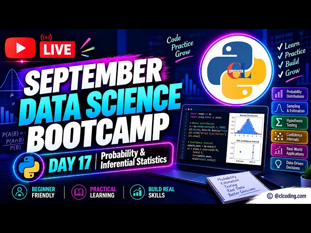 September Data Science Bootcamp  | Day 17 | Probability & Inferential Statistics