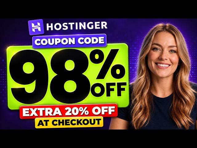 Hostinger Coupon Code 2026 | EXTRA 20% Hostinger Discount Code | Latest Hostinger Promo Code