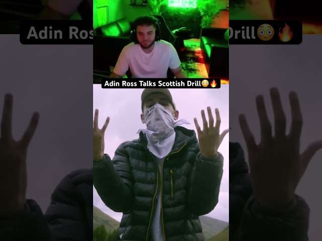 Adin Ross REACTS to SCOTTISH DRILL🏴󠁧󠁢󠁳󠁣󠁴󠁿 #adinross #drill #ukrap #shorts