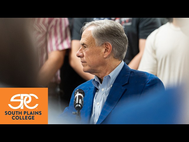 Texas Governor Greg Abbott Visits South Plains College