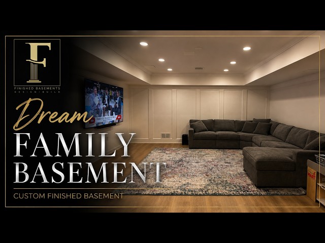 A Cozy Basement Made For Family Memories!