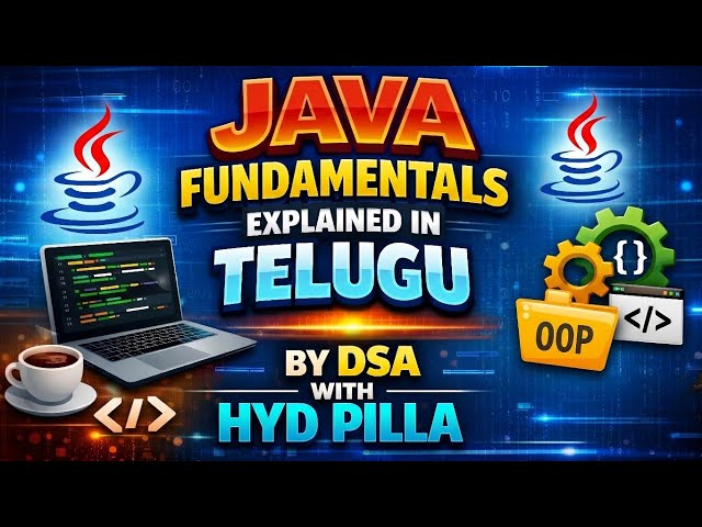Java Fundamentals in Telugu for Beginners | Step-by-Step Explanation