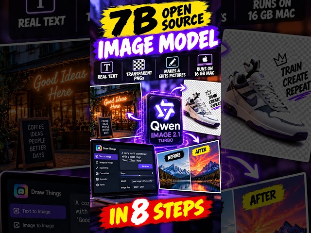 Qwen Image 2.1 Turbo — 8-Step Image Model on a Mac