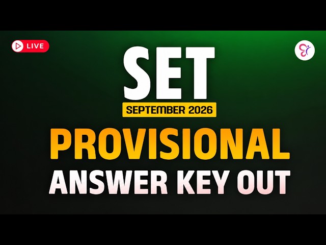SET SEPTEMBER 2026 | PROVISIONAL ANSWER KEY OUT! 🔥 | Check Your Answers & Expected Score