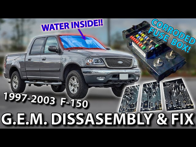 G.E.M./Fuse Box Removal, Disassembly, & Fix! / Water Leaking Inside! / Ford F-150, F-250, F-350