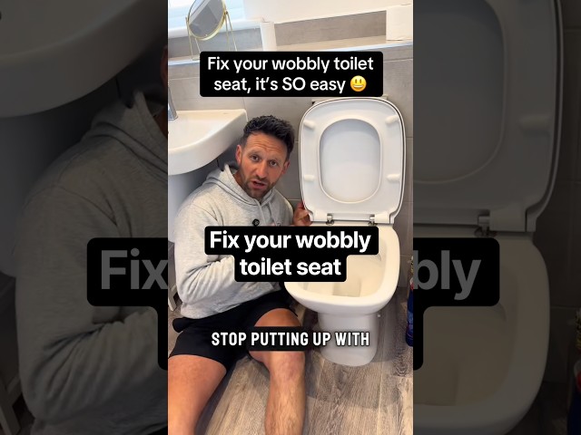 Fix your wobbly toilet seat #tutorial #diy