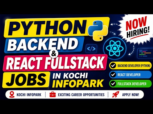 Python Backend & React Fullstack Jobs in Kochi Infopark | Simelabs