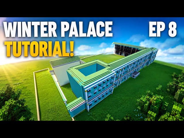 Minecraft Tutorial: How To Build The Winter Palace | Ep 8 |