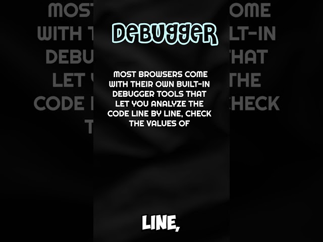 Debugger JavaScript Tool #developertools #javascript #developer