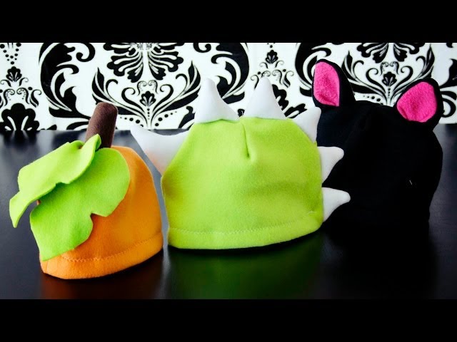 How to make a Fleece hat with horns, ears, leaves