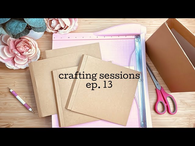 Making 8x8 blank albums & a new design! | crafting sessions ep. 13
