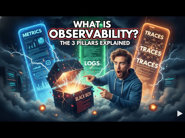 What is Observability? The 3 Pillars Explained #observability  #devops #sre  #cloudcomputing