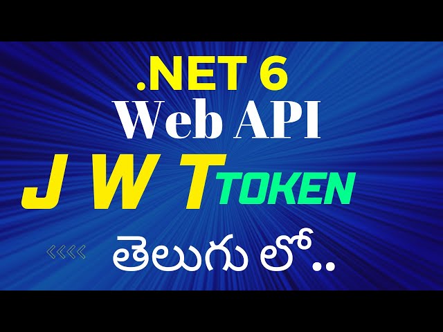 JWT authentication and authorization in .Net 6 Web API.