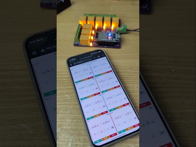 8 Channel WiFi Timer #kiyanislab #jlcpcb #esp32project #automation
