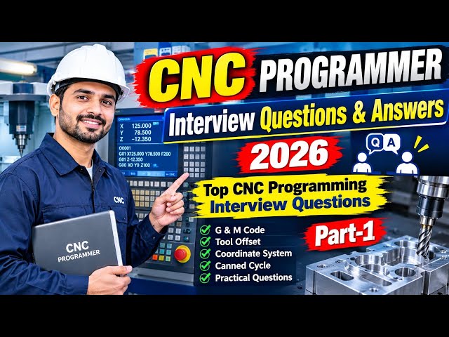CNC Programmer Interview Questions & Answers 2026 | Top CNC Programming Interview Questions | Part-1