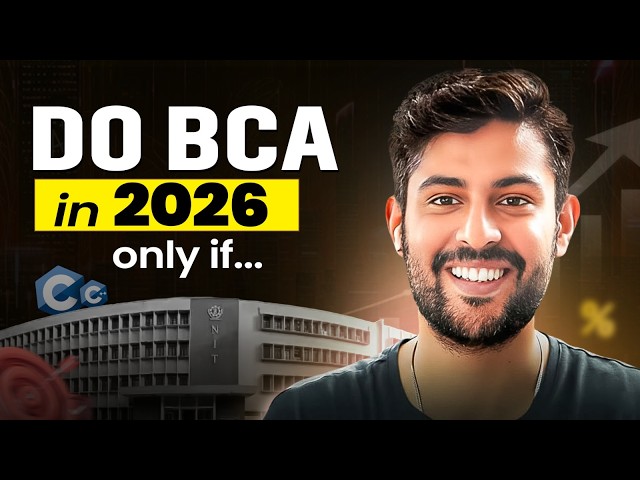 Watch this video before BCA | is BCA worth it in 2026 | BCA admission