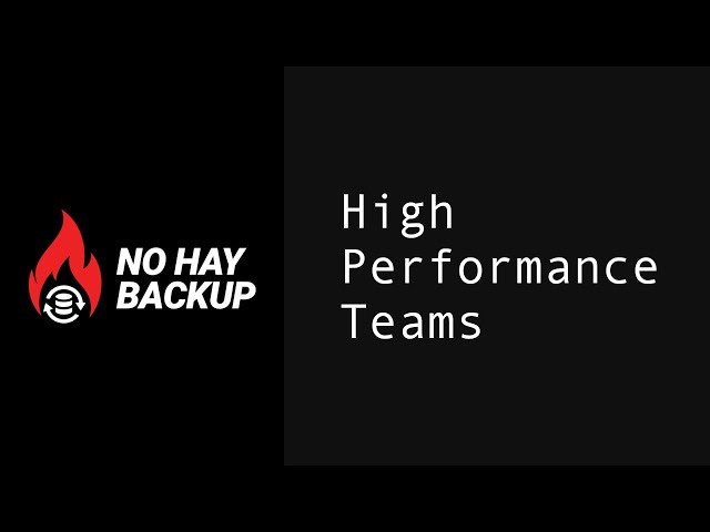 High Performance Teams