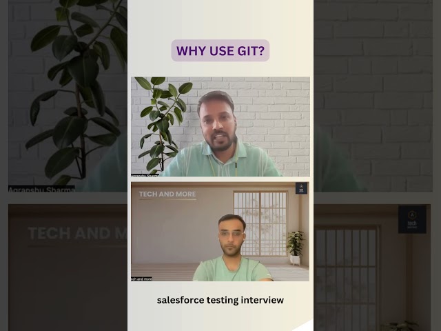 Salesforce Automation Interview: Why Do We Use Git? #shorts #salesforcetesinginterview