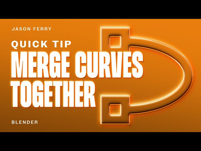 How To Merge Curves In Blender