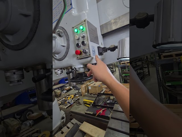 How to turn on the Spindle on the KENT USA TRD-C2500 Radial Arm Drill