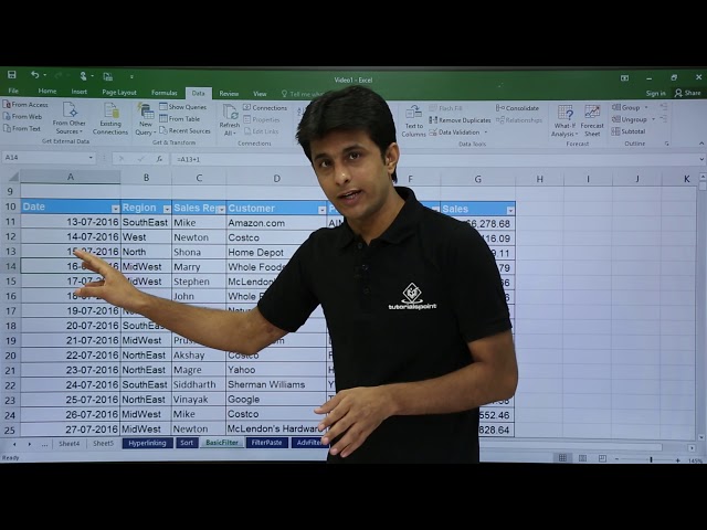 MS Excel - Filtering Data