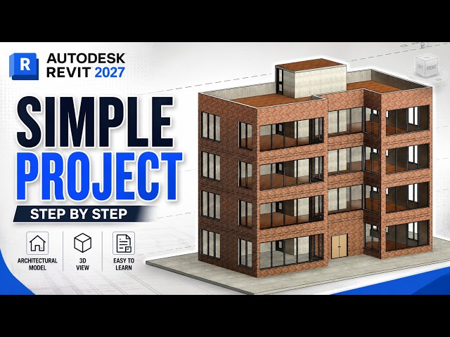 Revit 2027 Tutorial | Create a Simple Multi-Story Building Step by Step (Complete Beginner Guide)
