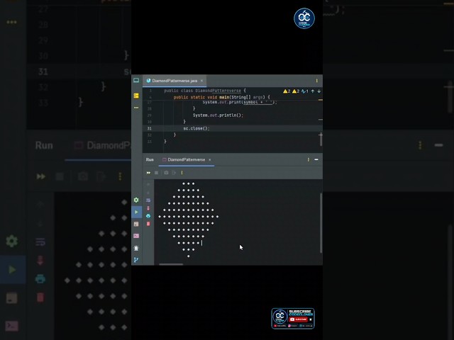 Diamond Pattern in Java 💎 | Java Patternverse Ep 1 | Nested Loops Tutorial | Most Beautiful Diamond