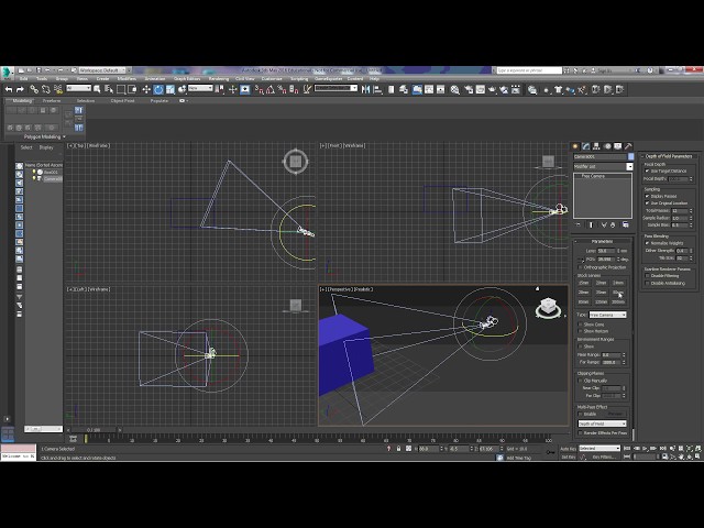 3Ds Max Camera Basics: Free Camera and Target Camera