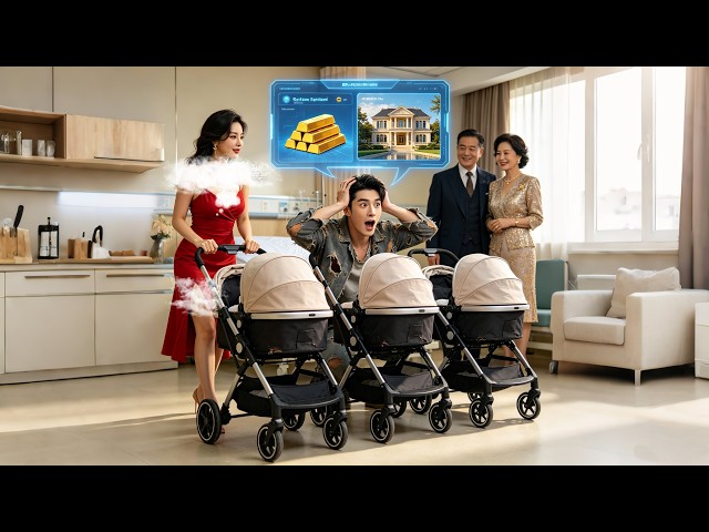 Poor guy wake up to be dad of 3sons & wife is hot CEO! Awaken system, 1sec get 10million!