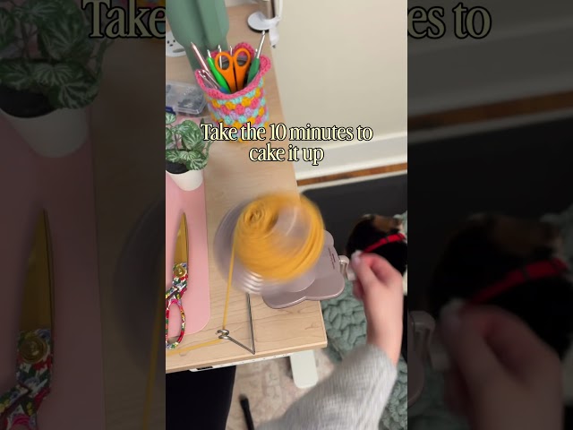 Learn from my mistake ‼️ Take the 10 minutes to cake your yarn #crochetlife #beginnercrochet