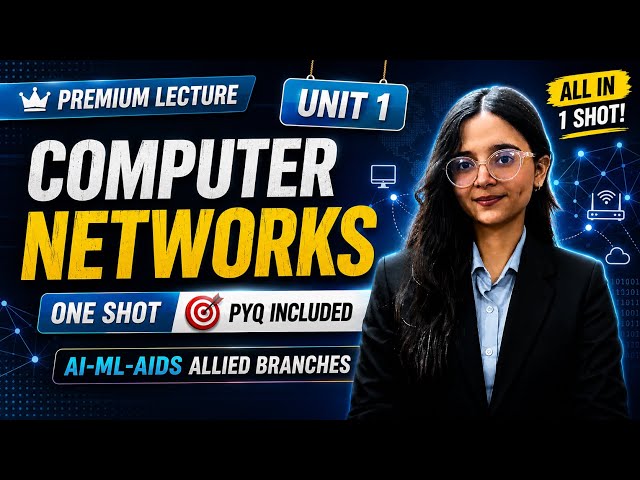 Computer Networks Unit 1 | Introduction to Data Communication | One Shot + PYQs | AI-ML-AIDS